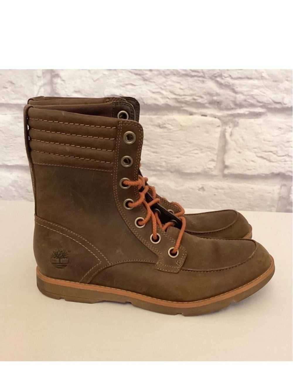 Timberland 6 Sumter A11S1 Women’s Full Grain Leather Hiking Boots Brown Lace Up
